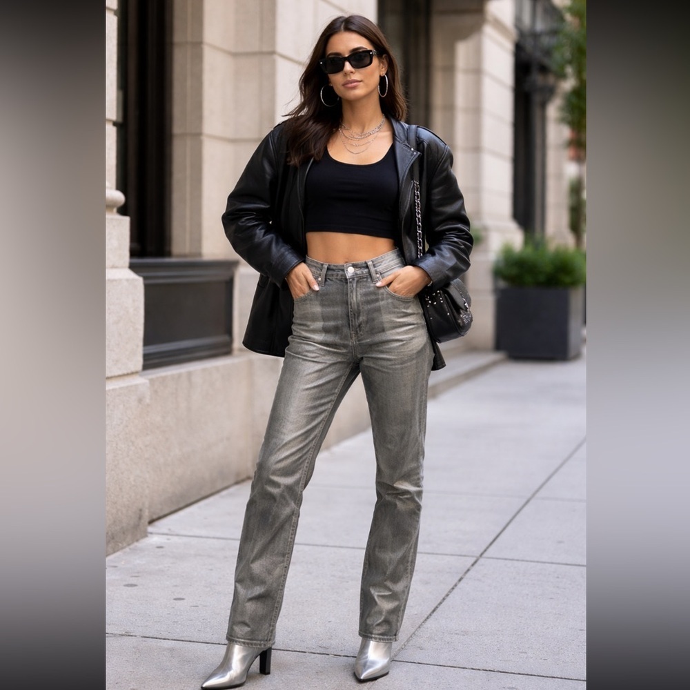 J Brand Charcoal Denim Pants